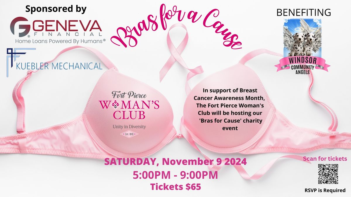  Bras For A Cause November 9th 5pm-9pm CHANGE OF DATE!!!