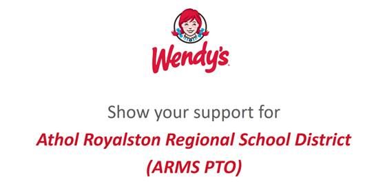 ARMS PTO Wendy's Fundraiser