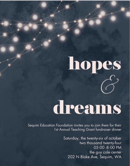 Hopes & Dreams teaching grant fundraiser dinner 