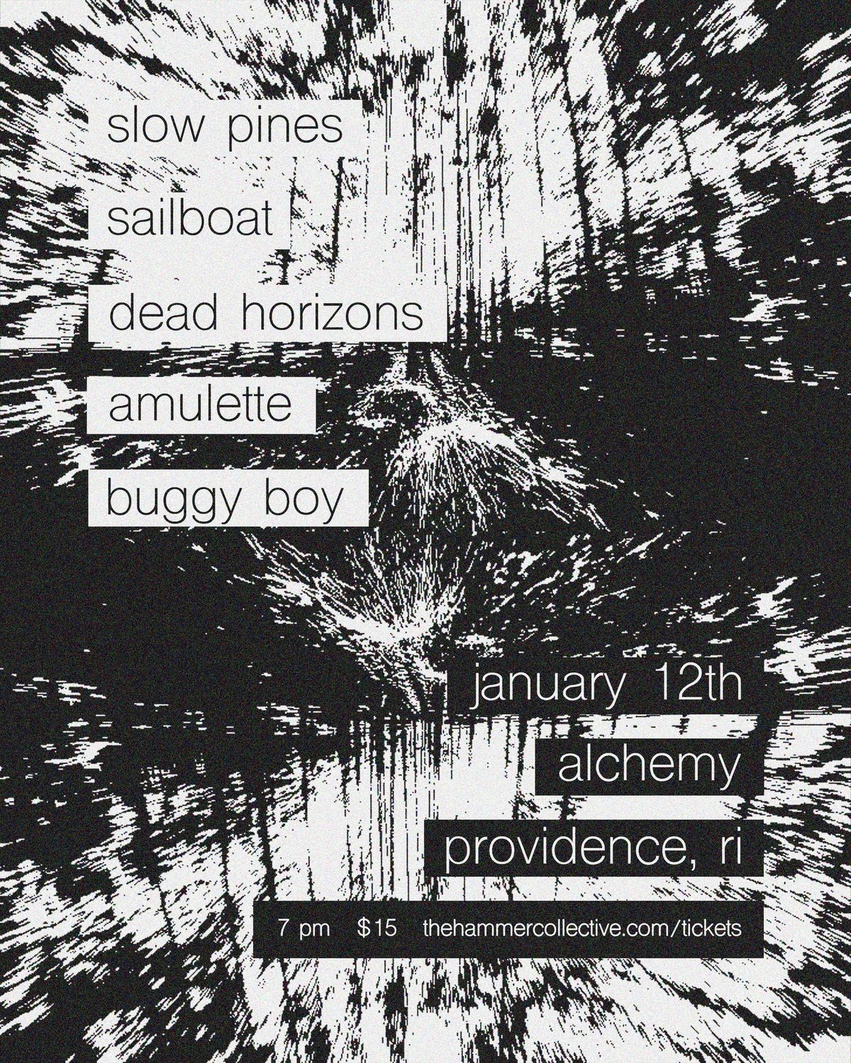 Slow Pines \/ sailboat \/ Dead Horizons \/ Amulette \/ Buggy Boy at Alchemy