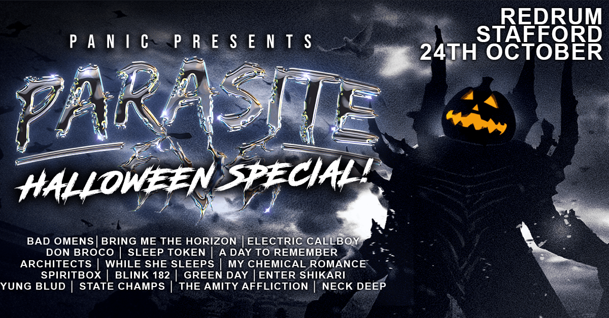 Panic Presents: Parasite Eve: Halloween Special Club Night at Redrum, Stafford
