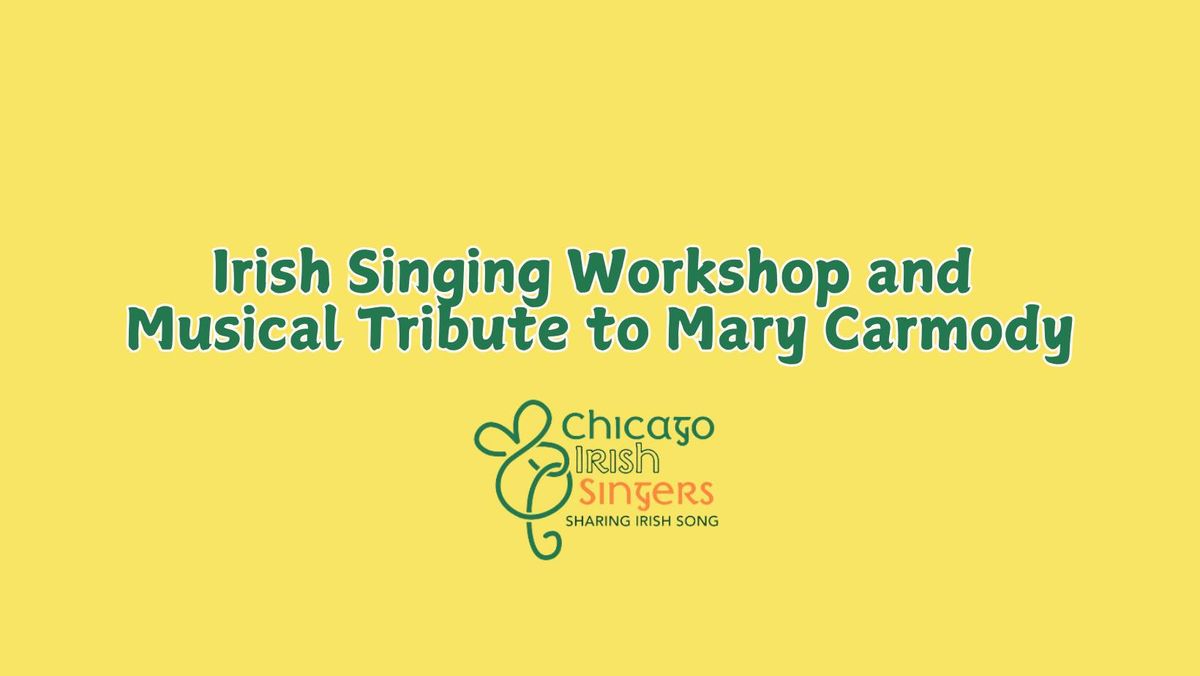 Irish Singing Workshop & Concert