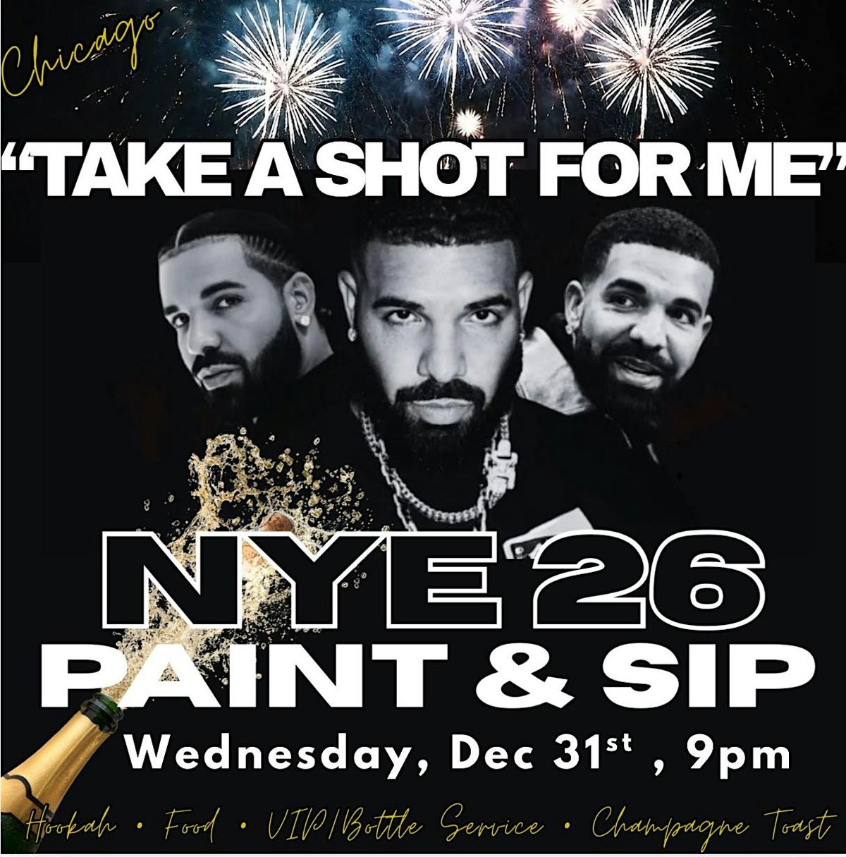 \u201cTake a shot for me\u201d NYE  Paint & Sip Party