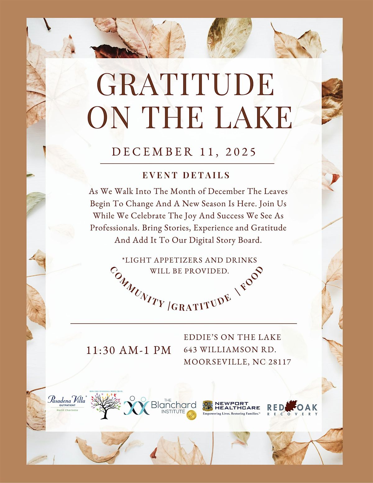 Gratitude On The Lake