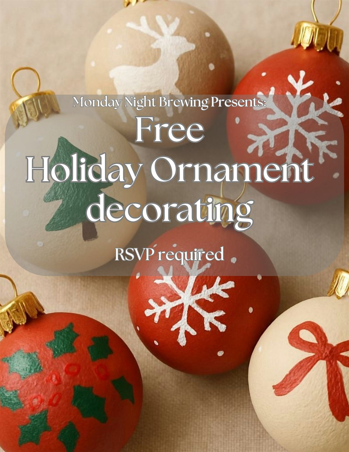Free Holiday Ornament decorating - DIY