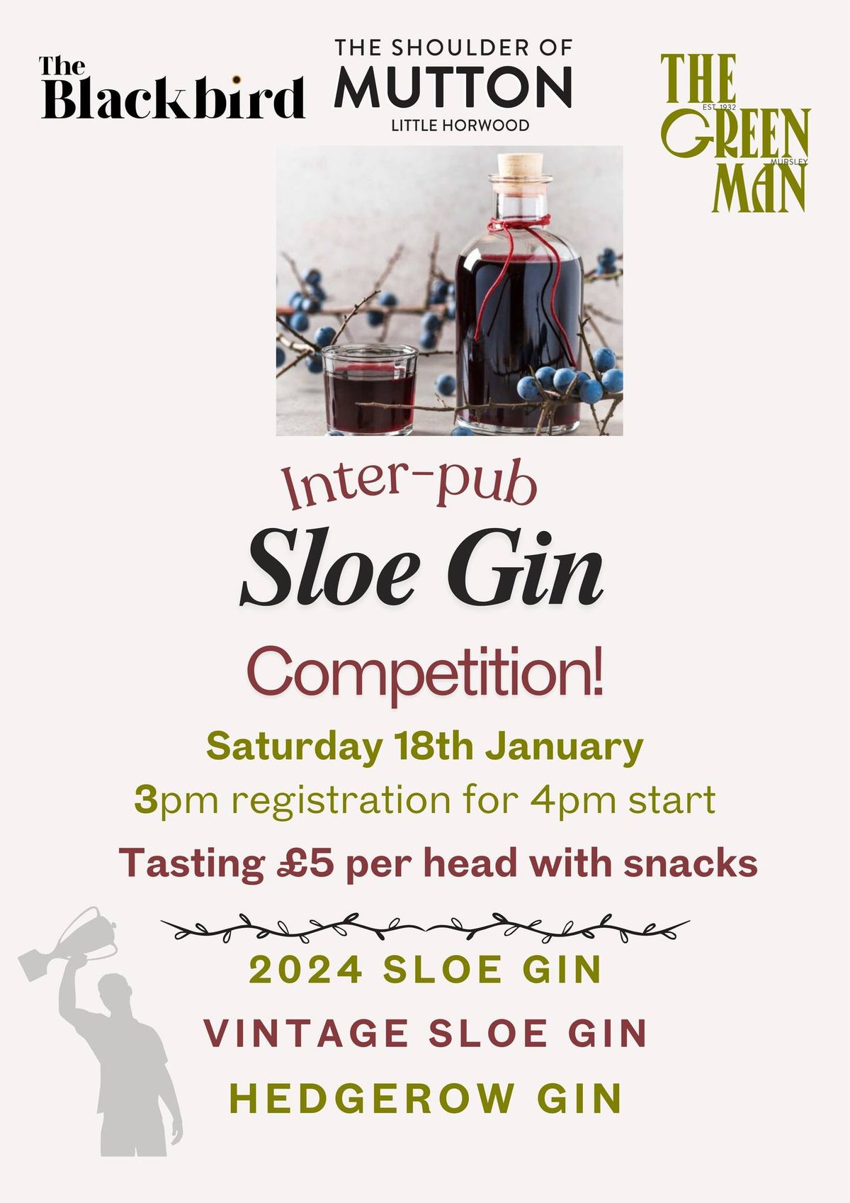 Sloe Gin inter-pub competition- Heats 