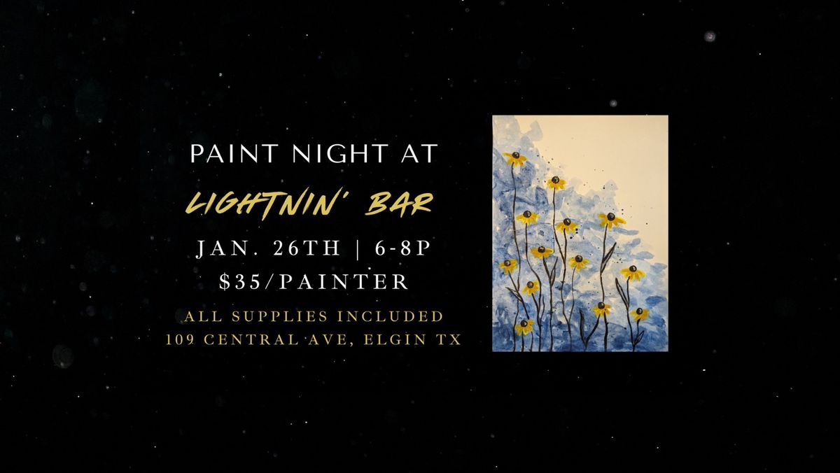 Paint Night at Lightnin\u2019 Bar 