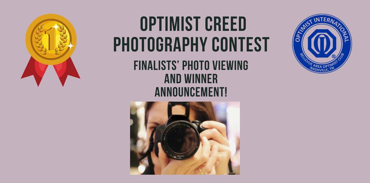 Optimist Creed Youth Photo Contest - Finalists' Viewing & Winner Announcement