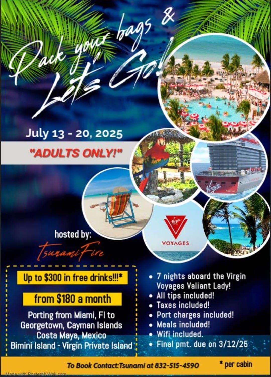 Virgin Voyages' 5 Star Adult Only Experience