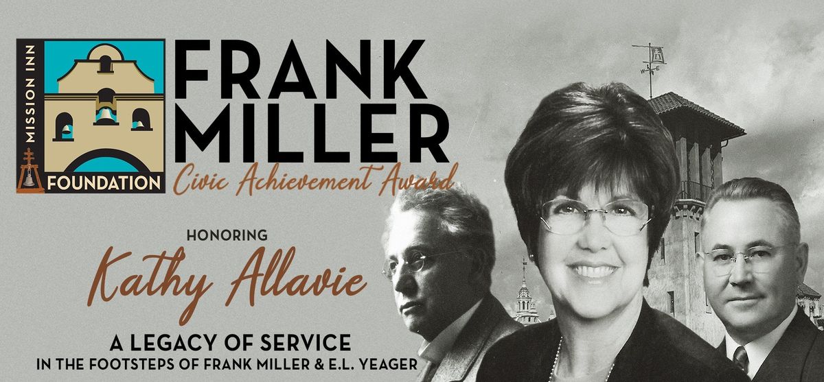 Frank Miller Civic Achievement Award honoring Kathy Allavie