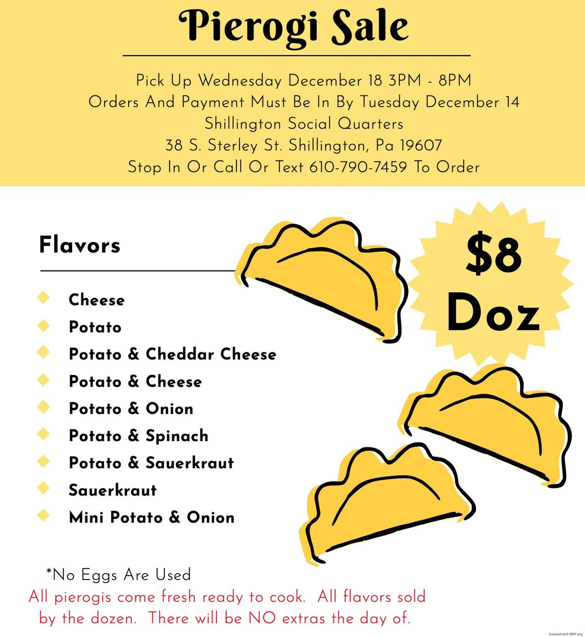 Pierogi Sale