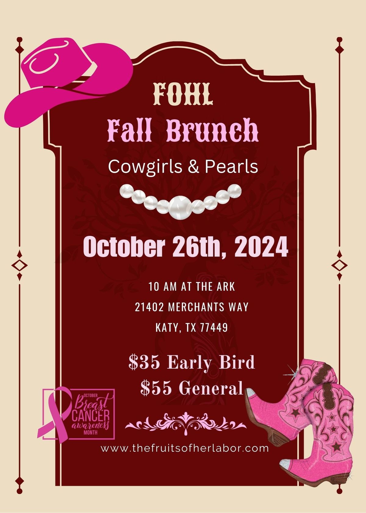 FOHL Cowgirls & Pearls theme Brunch!