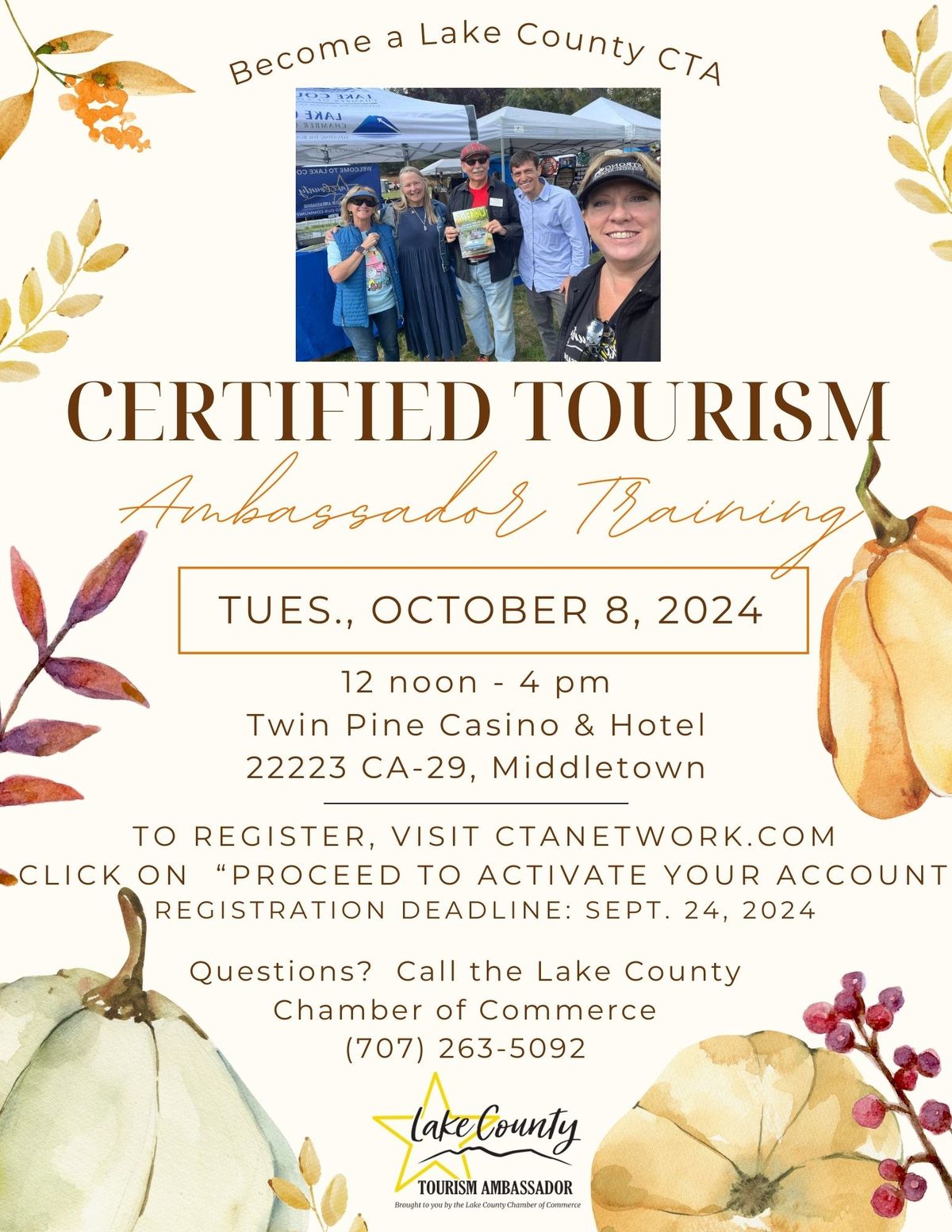 Become a Lake County Certified Tourism Ambassador!