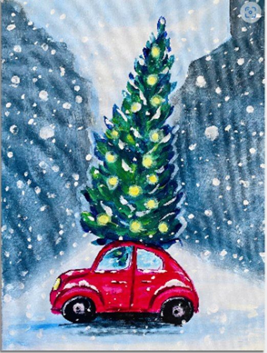 Paint Nite: Our Big Christmas Tree