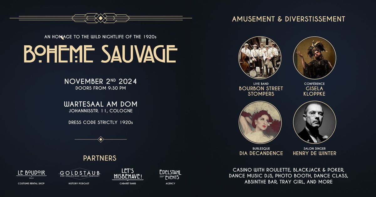 Boh\u00e8me Sauvage Colonia N\u00ba32 - 2. November 2024 - Wartesaal am Dom