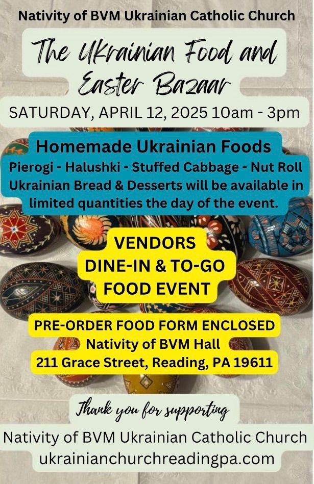 Ukrainian Food and Easter Bazaar