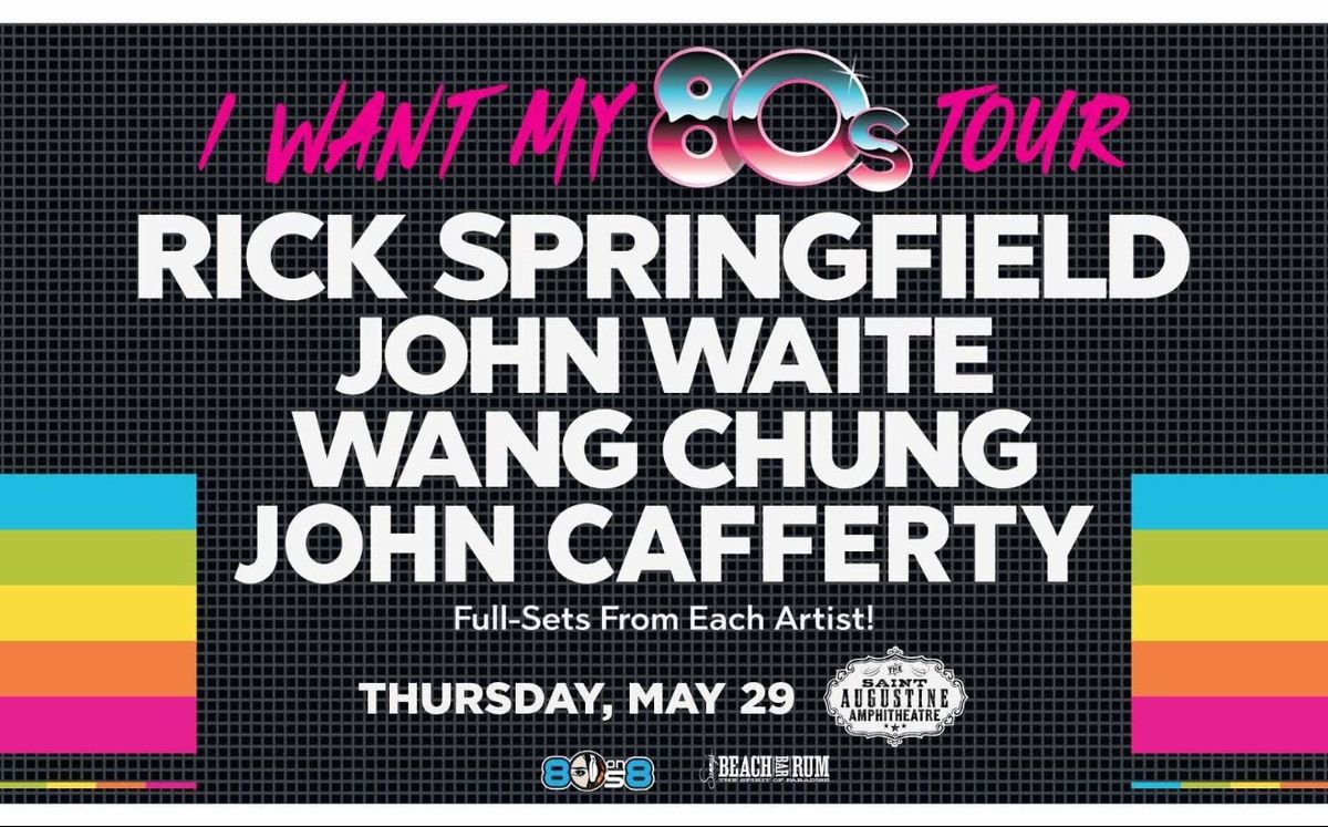 I Want My 80s Tour - Rick Springfield at Filene Center at Wolf Trap