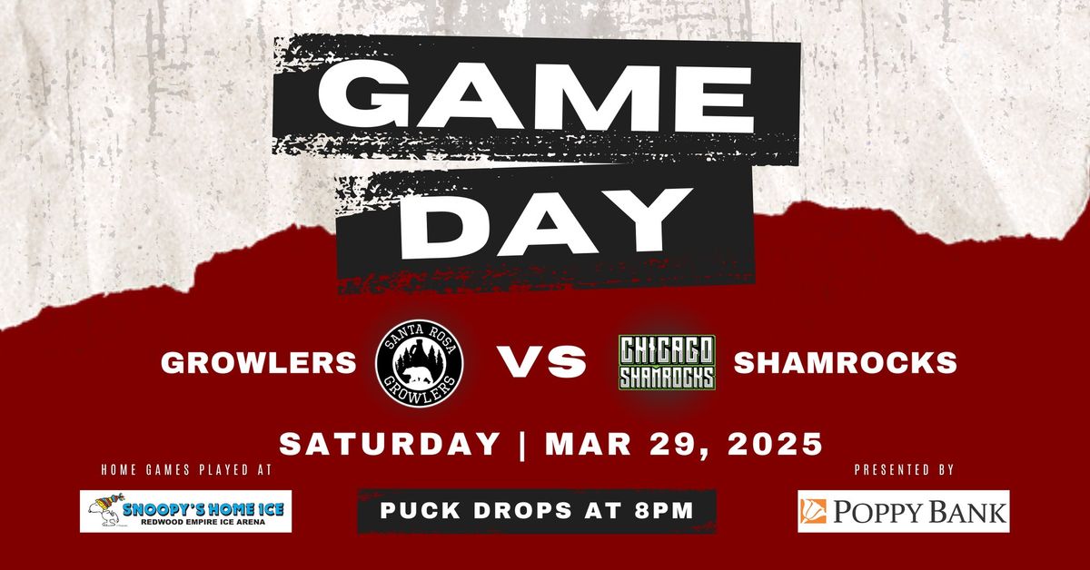 Santa Rosa CA Hockey - Growlers vs Shamrocks