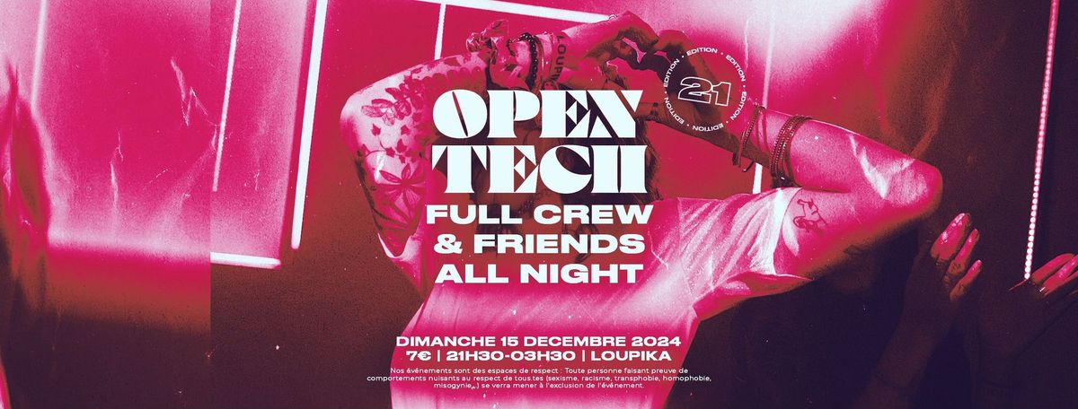  OPEN TECH #21 - full crew