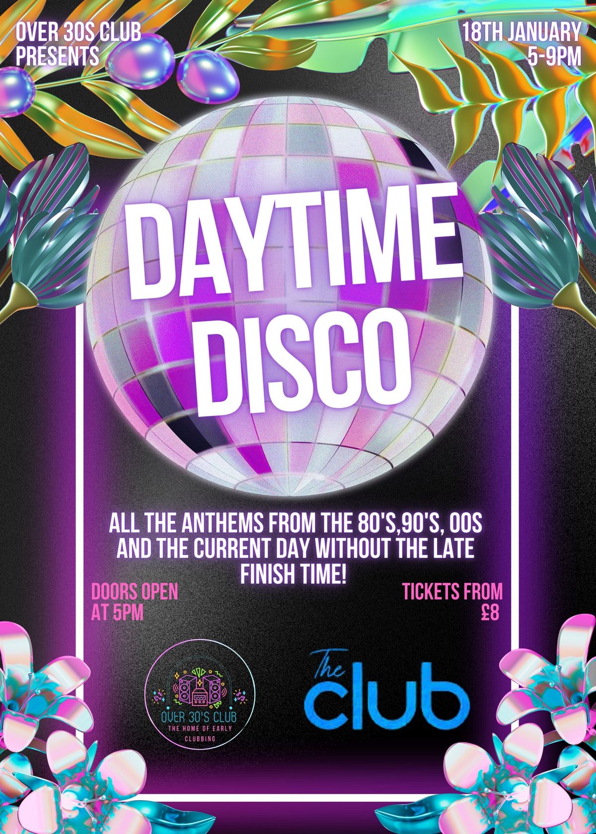 Over 30s Club presents Daytime Disco St Austell - Launch Party 