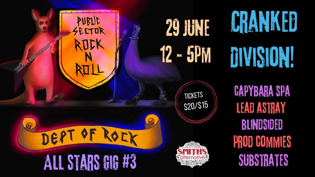 Dept of Rock All Stars Gig 3 - Cranked Division!
