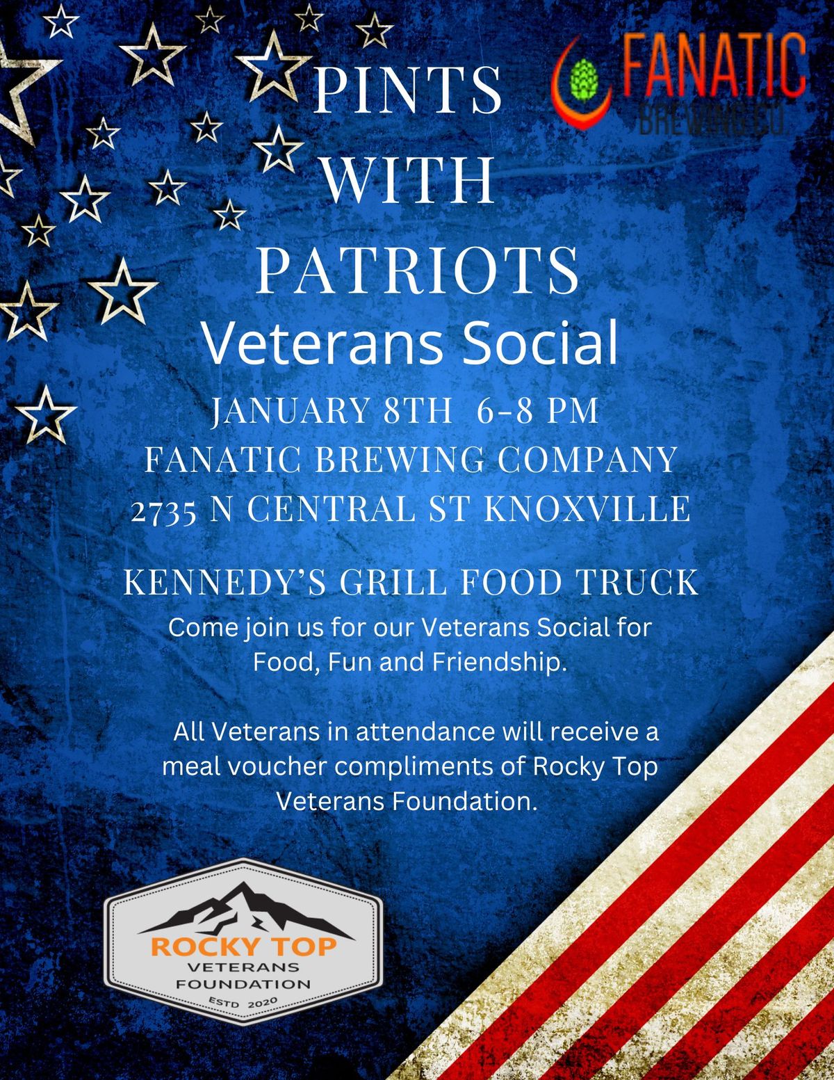 Pints With Patriots Veterans Social