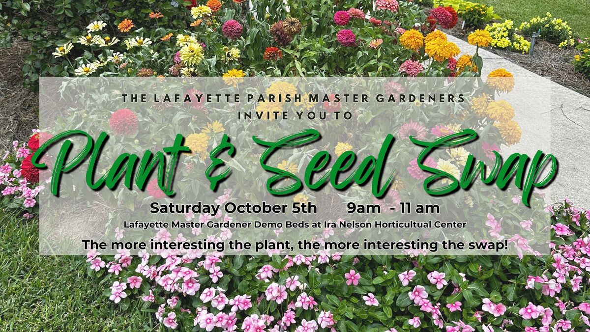 Fall Plant Swap with the Lafayette Parish Master Gardeners