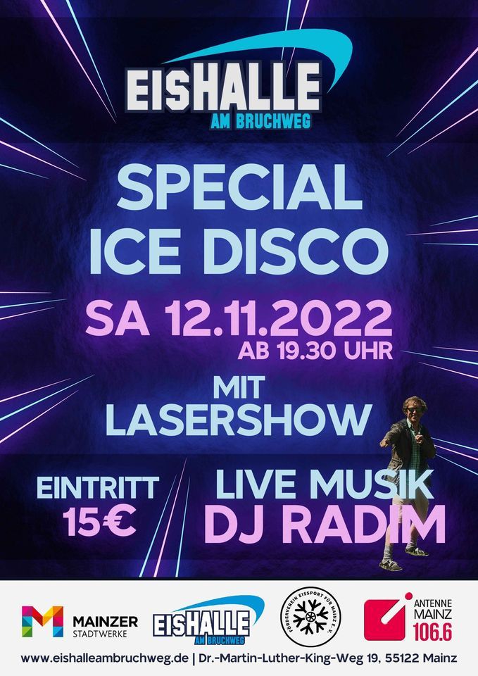 SPECIAL ICE DISCO MIT LASERSHOW