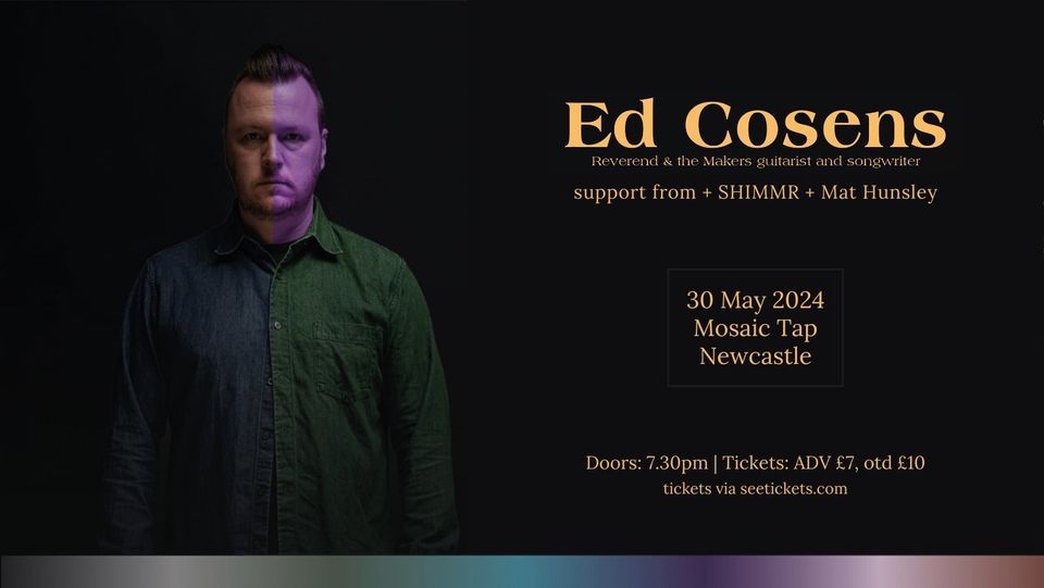 Ed Cosens live at Mosaic Tap, Newcastle