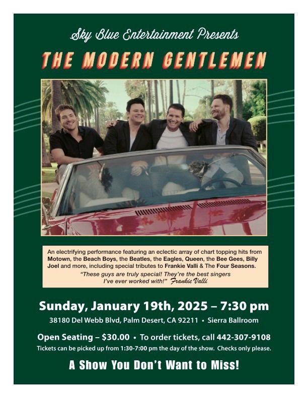 The Modern Gentlemen Live in Concert