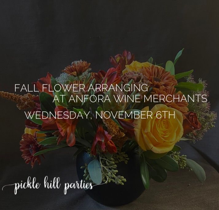 Fall Flower Arranging Workshop (with wine & appetizers)