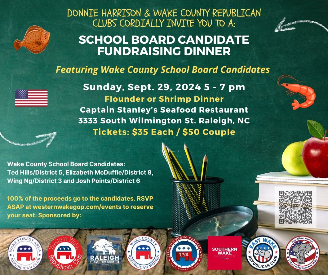 School Board Candidate Fundraising Dinner (RSVP and get ticket below) 