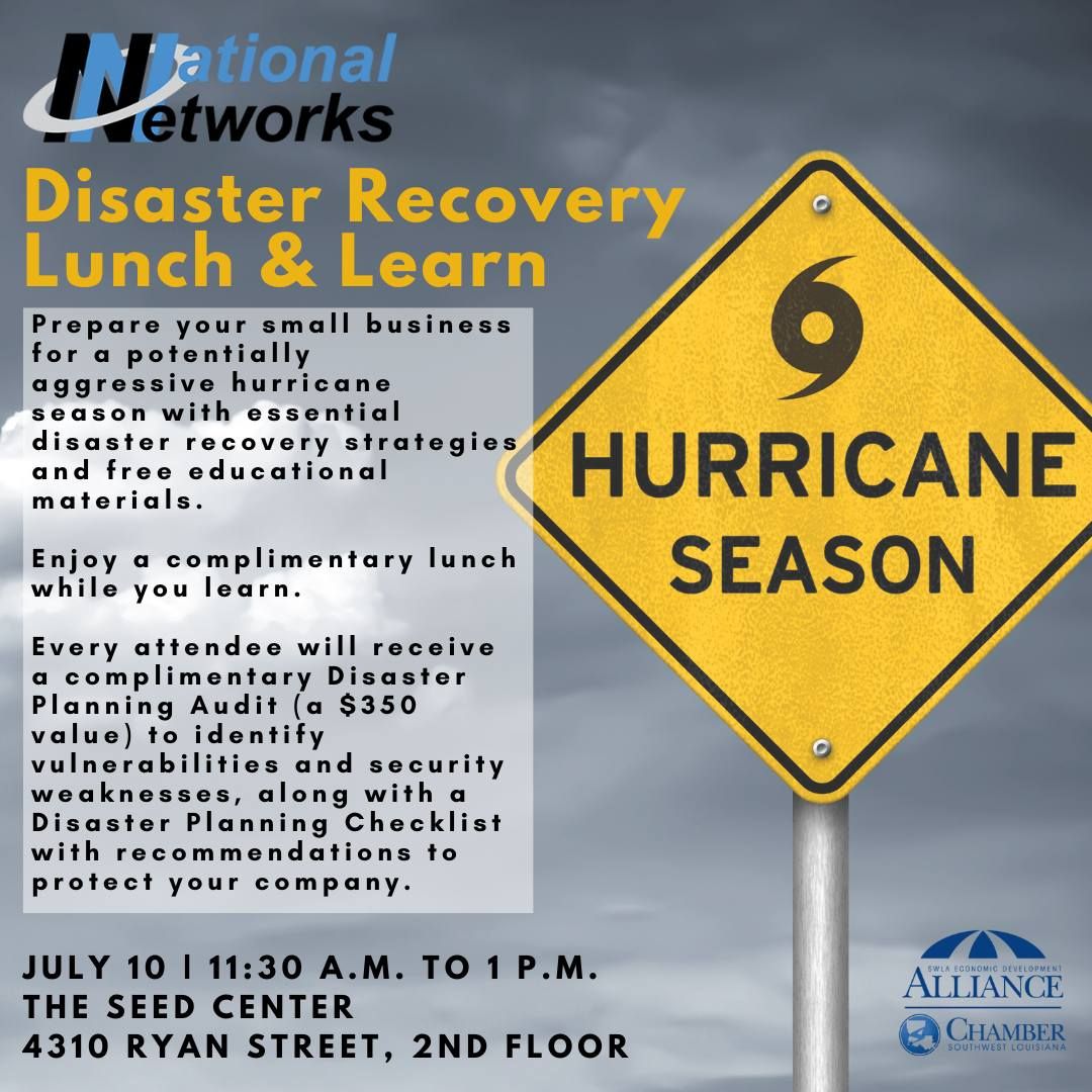 Disaster Recovery Lunch & Learn with National Networks