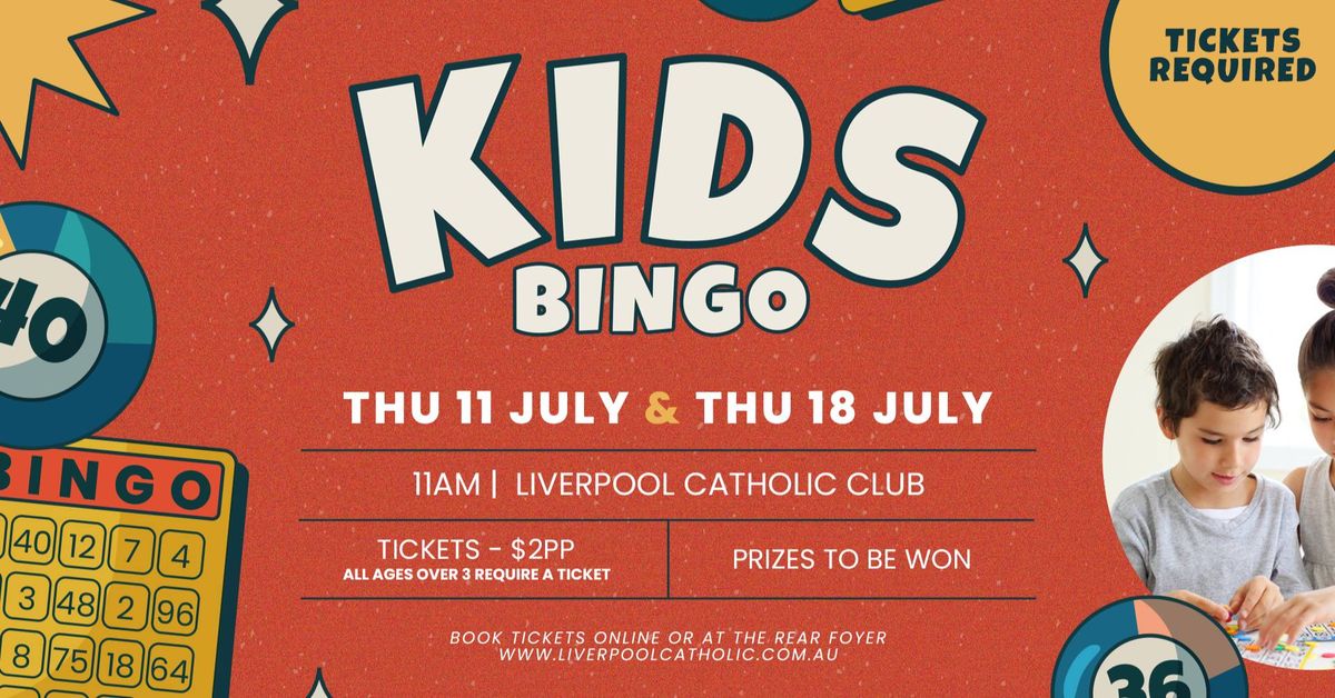 Kids Bingo at Liverpool Catholic Club