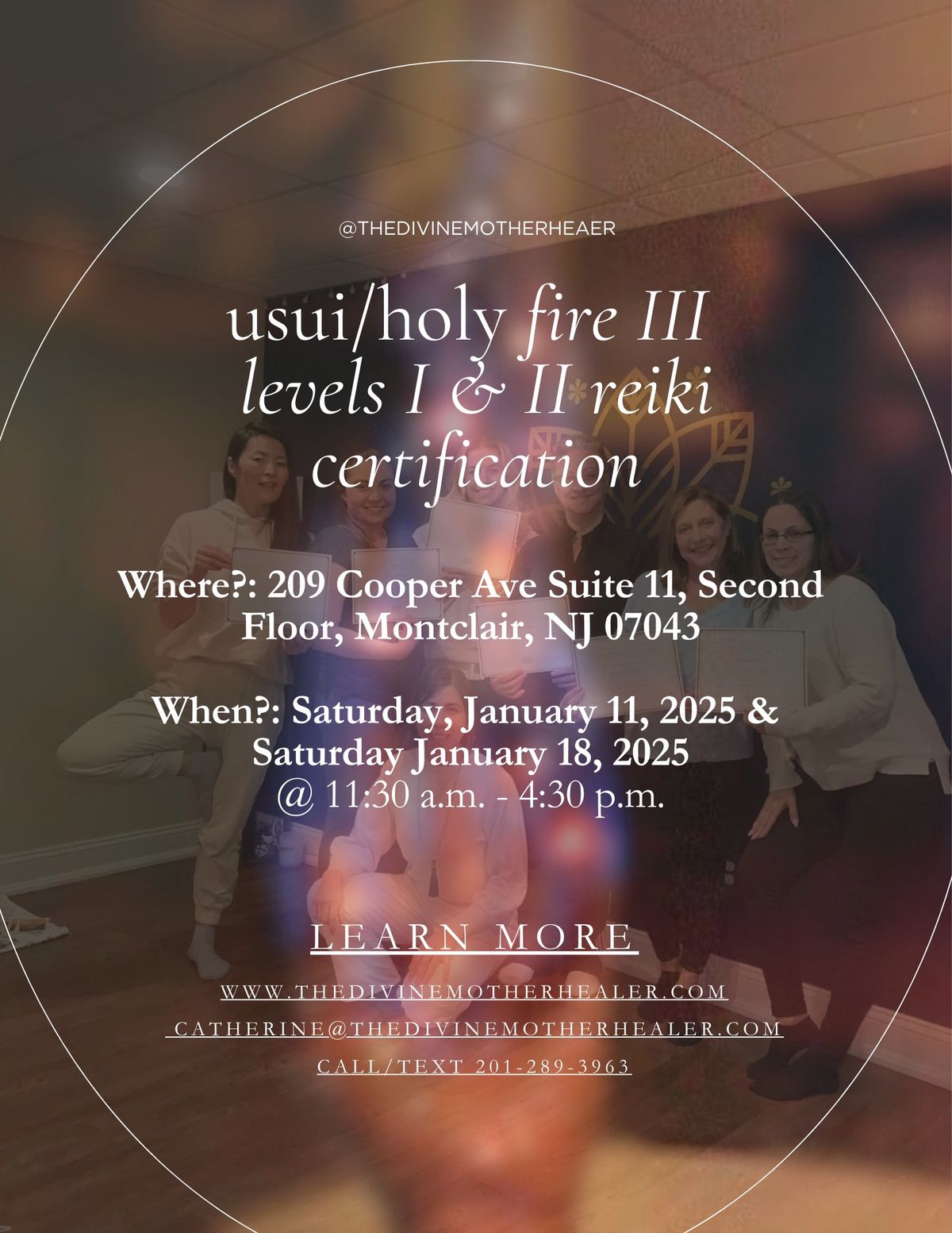 Usui\/Holy Fire III Reiki Practitioner Training (Levels 1 & 2)