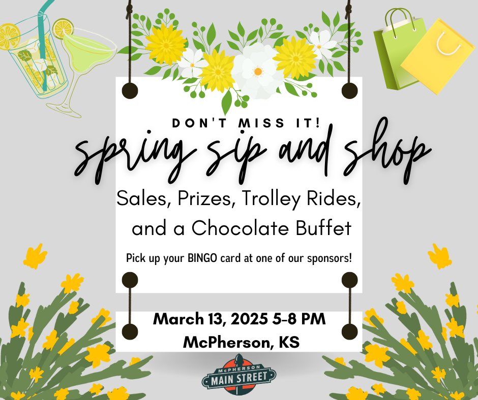 McPherson Main Street's Spring Sip and Shop