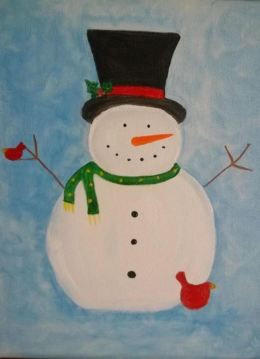 Kids Snowman Paint Night