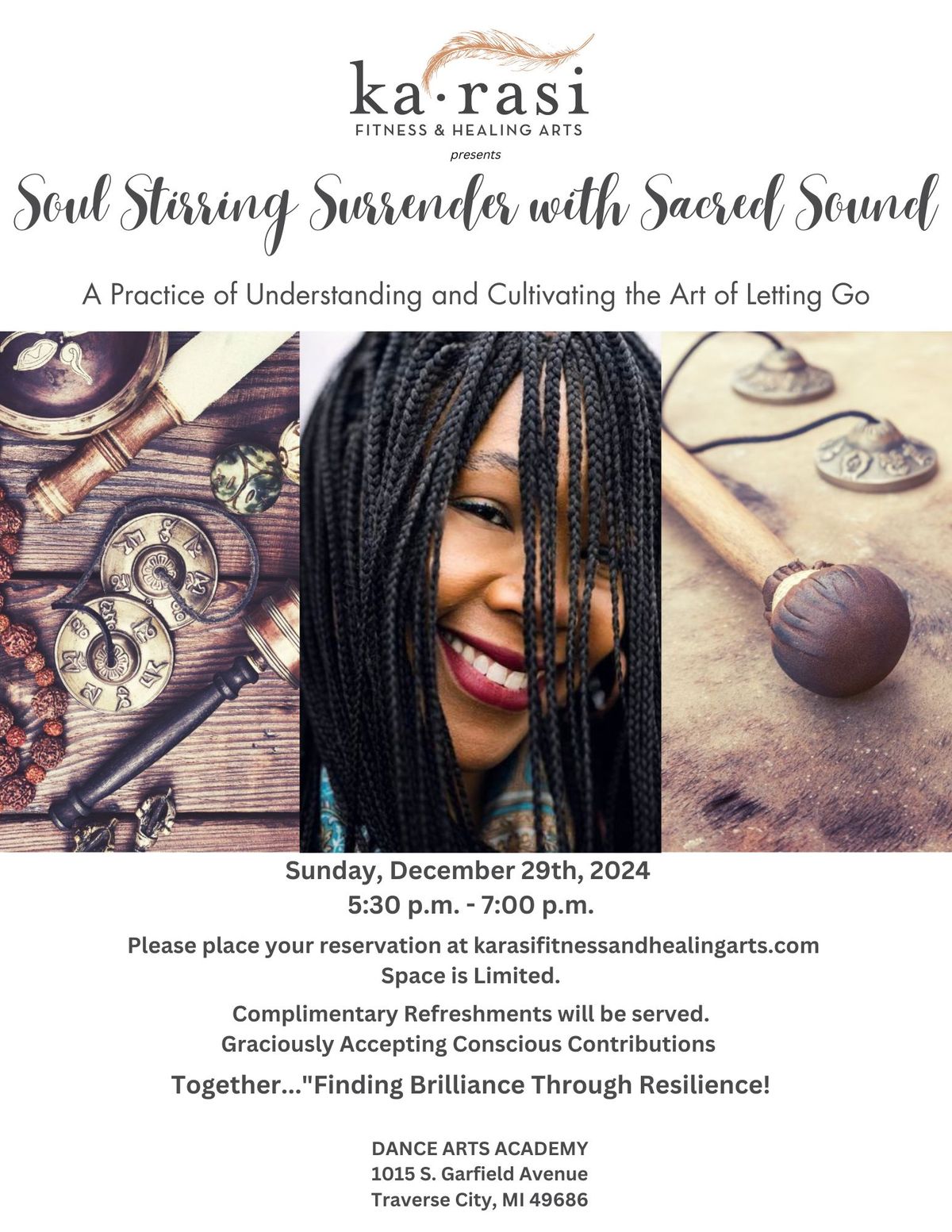 Karasi Fitness and Healing Arts presents "Soul Stirring Surrender with Sacred Sound"