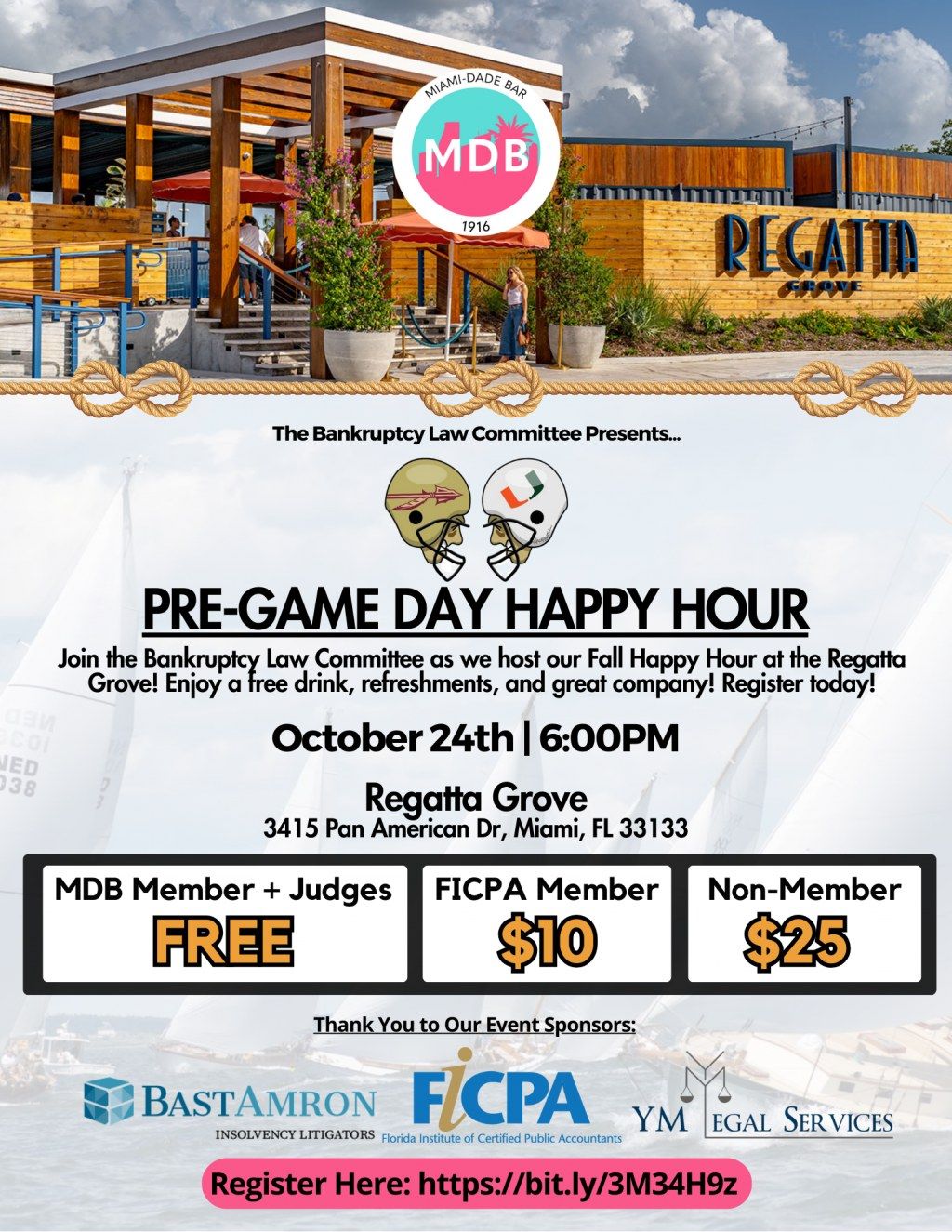 MDB Bankruptcy Law Committee: Pre-Game Day Happy Hour 