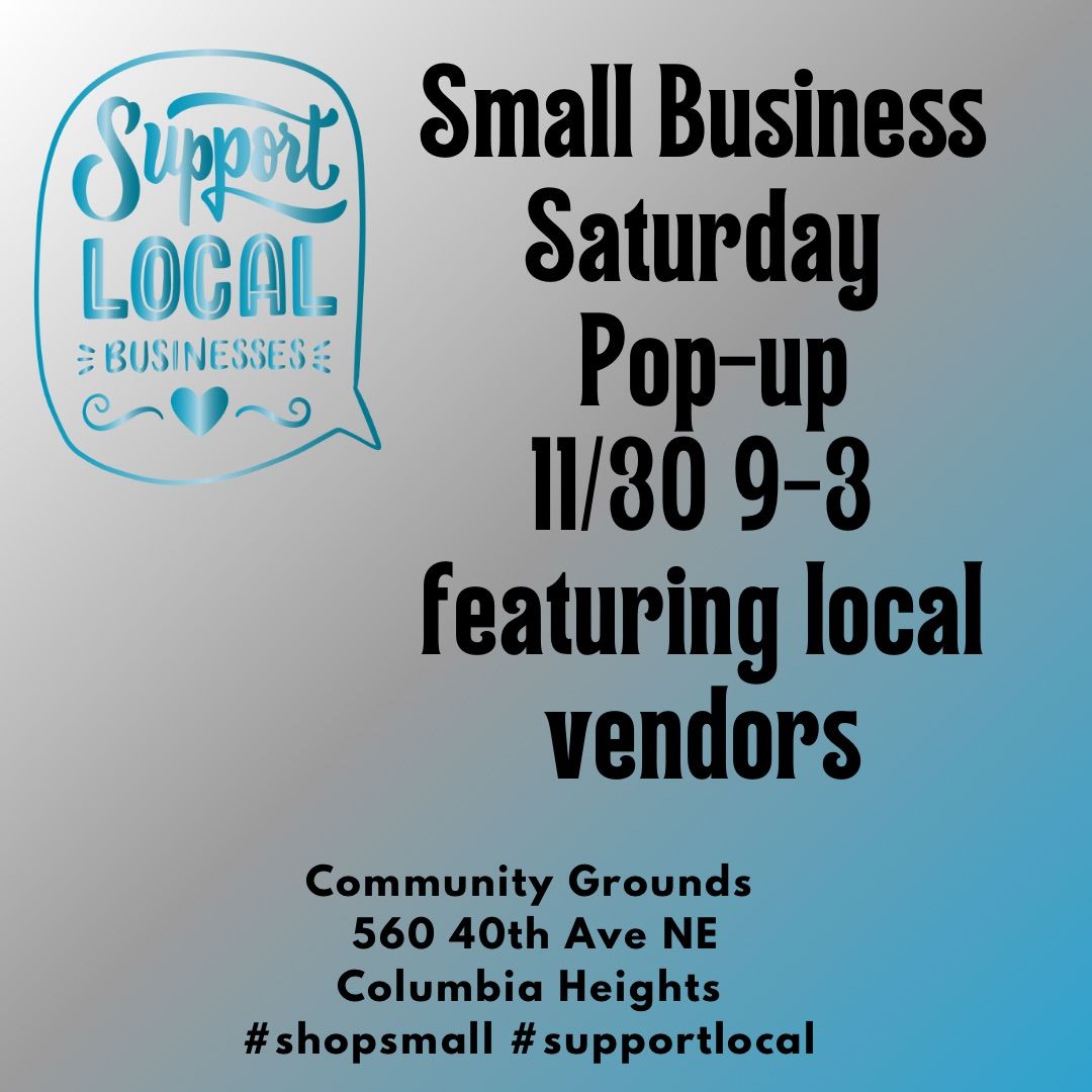 Small Business Saturday Pop up