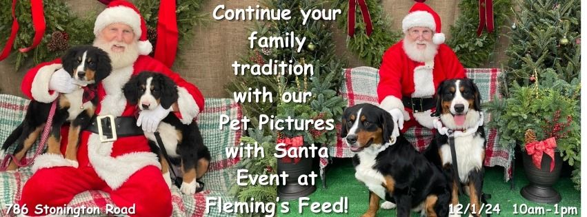 Pet Pictures with Santa in Stonington!