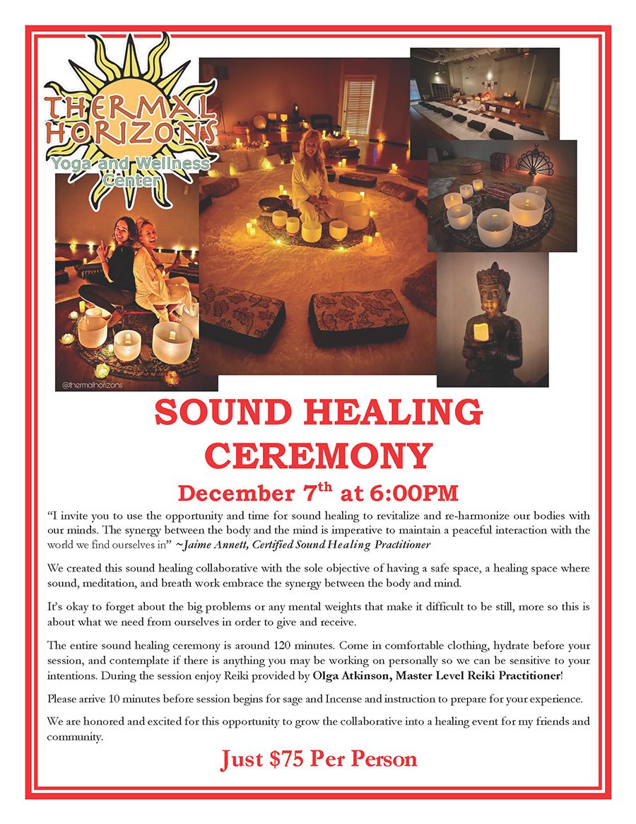 Sound Healing Ceremony - December 2024