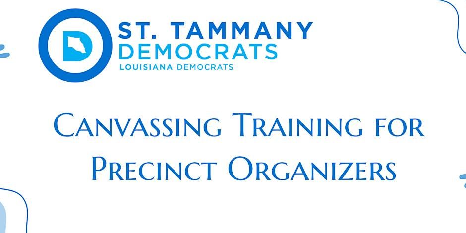DPEC Canvassing Training for Precinct Organizers