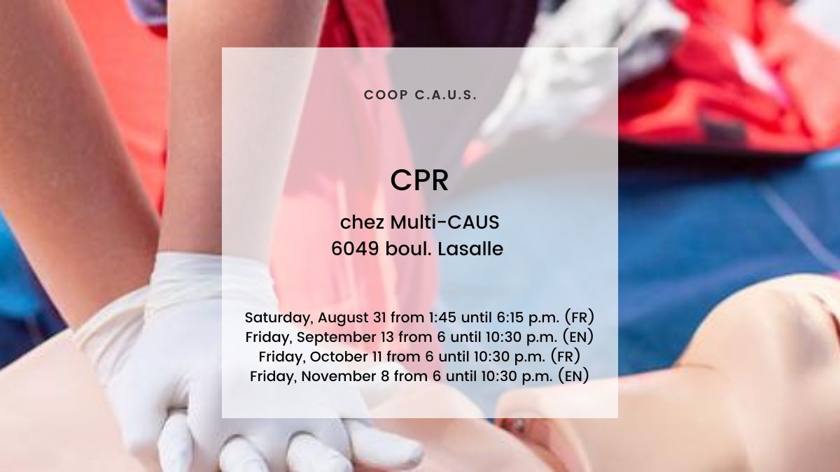 CPR, Level C offered by \u00c0 L'Eau Swim