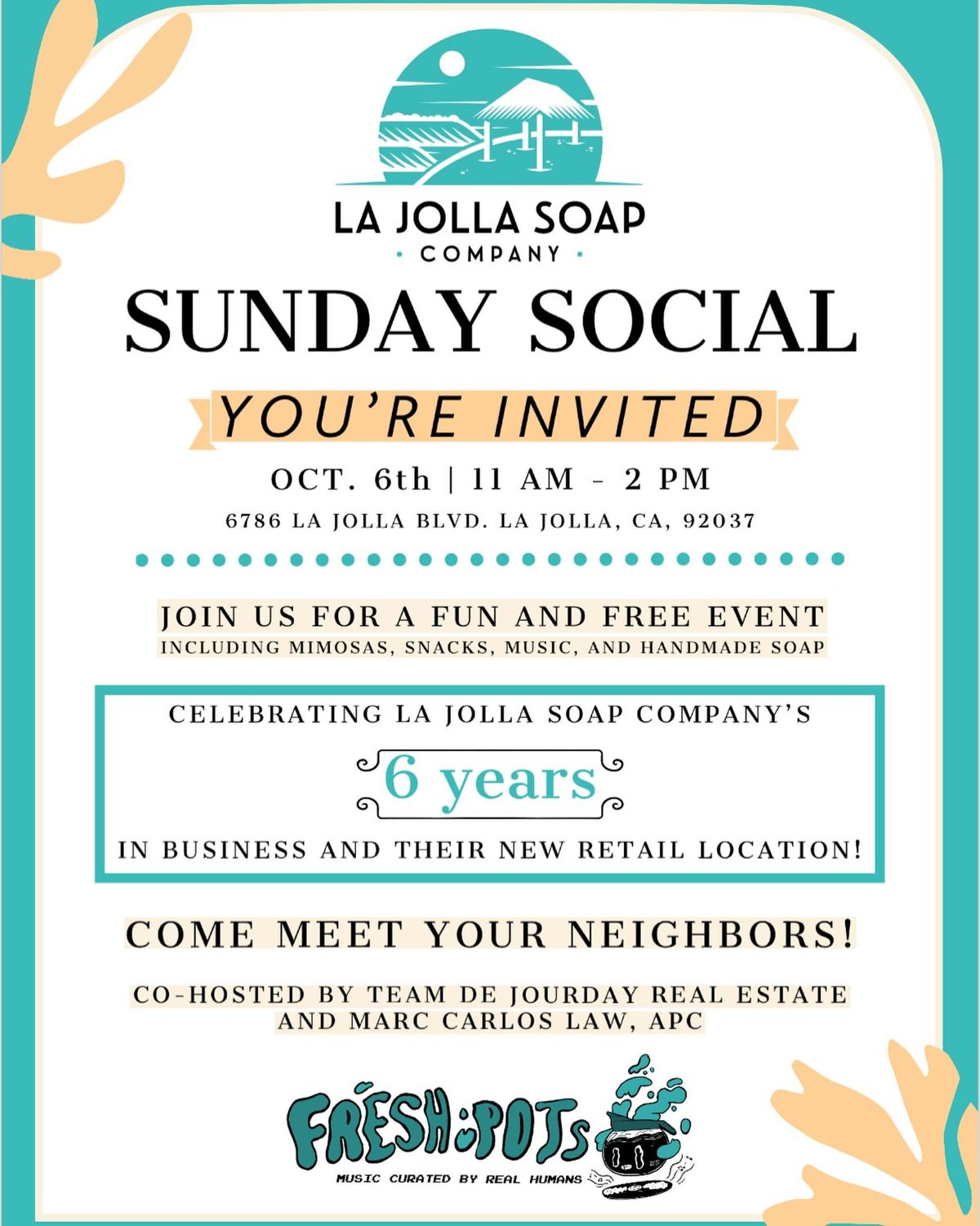 Sunday Social: La Jolla Soap Company's 6th Anniversary Celebration