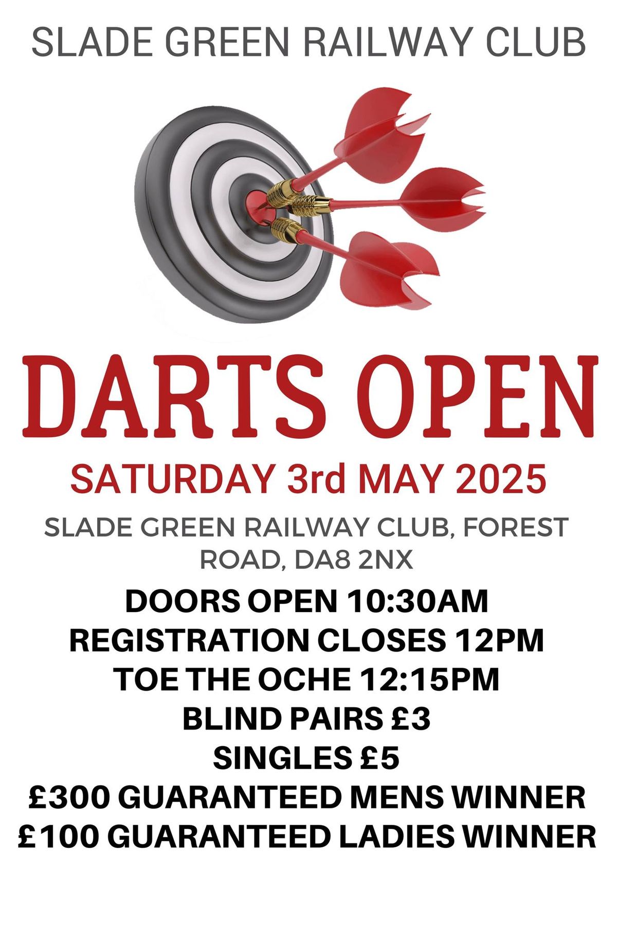 SLADE GREEN OPEN APRIL 2025