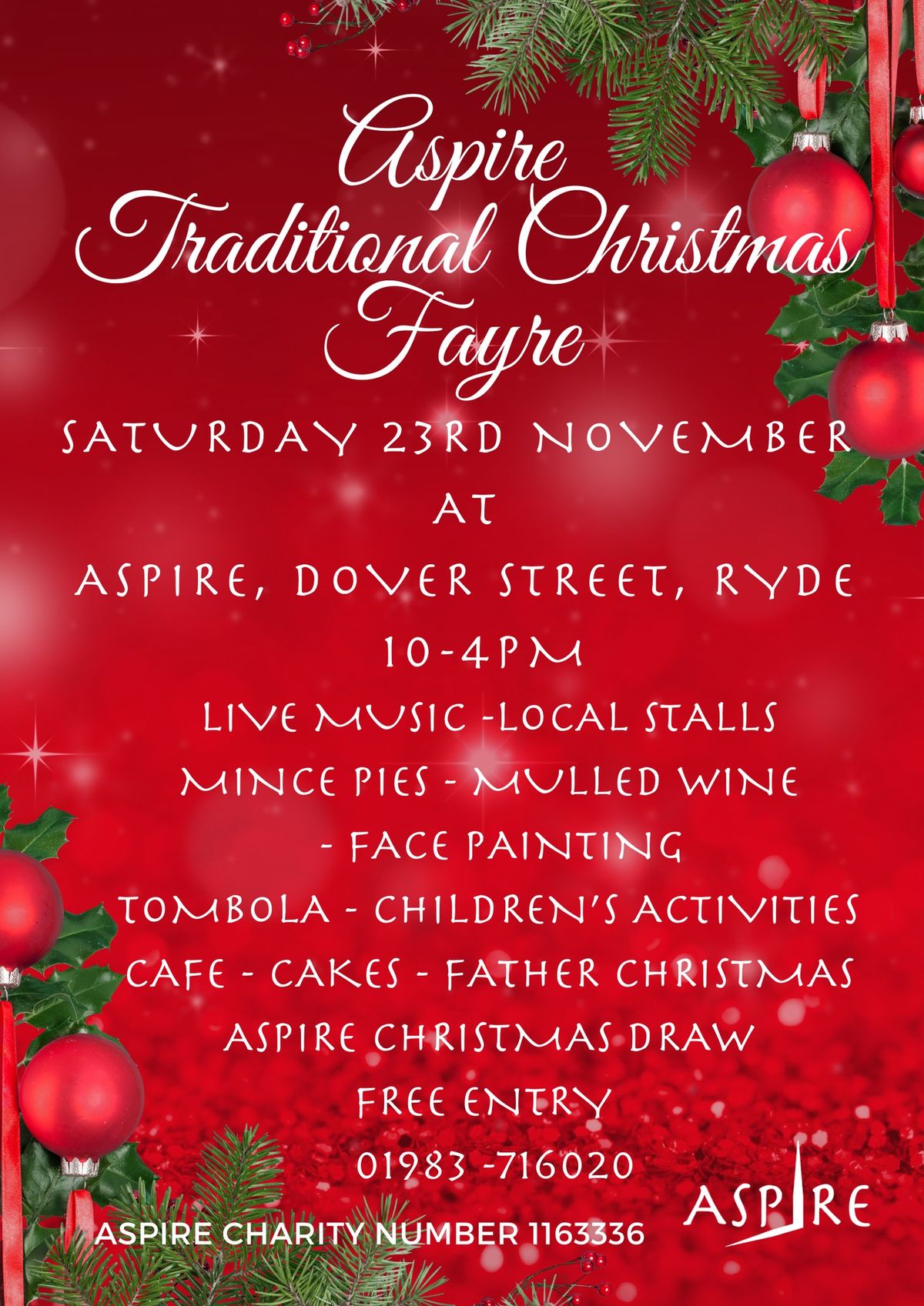 Aspire traditional  Christmas fayre 