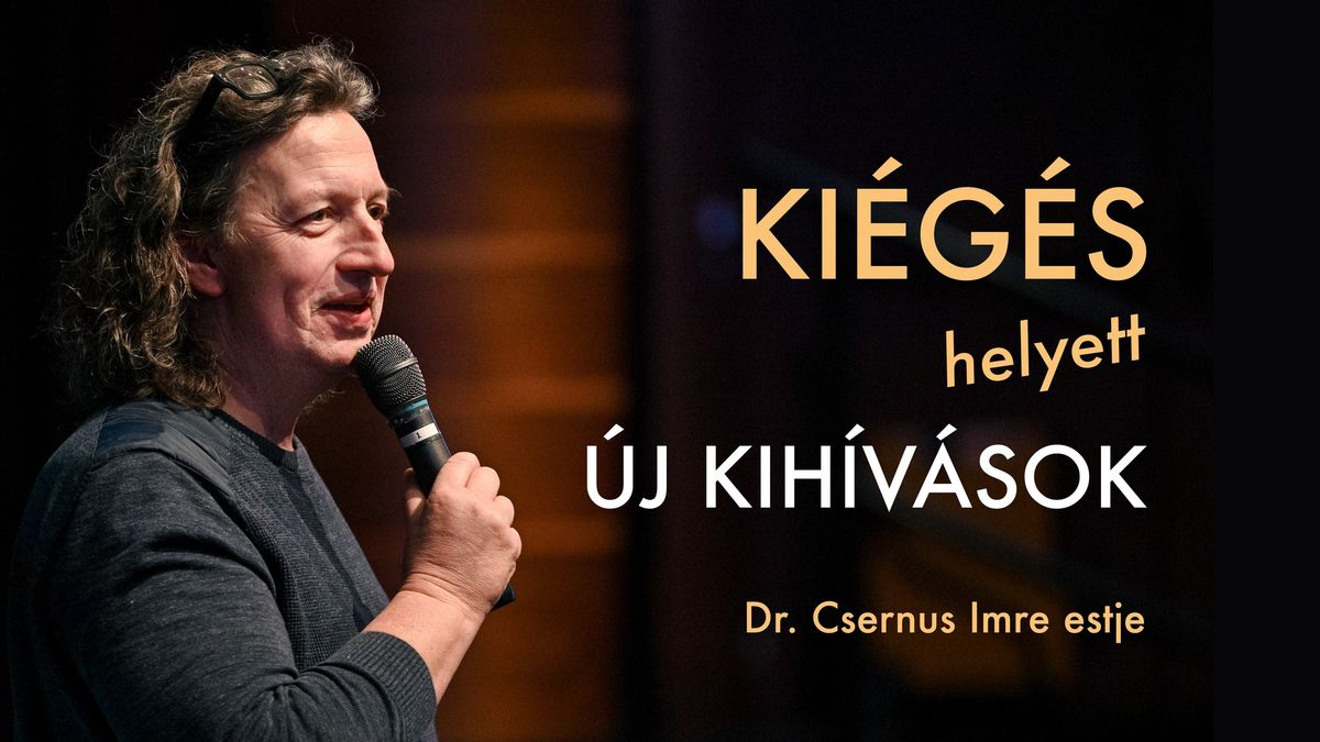 KI\u00c9G\u00c9S helyett... Dr. Csernus Imre estje Budapesten