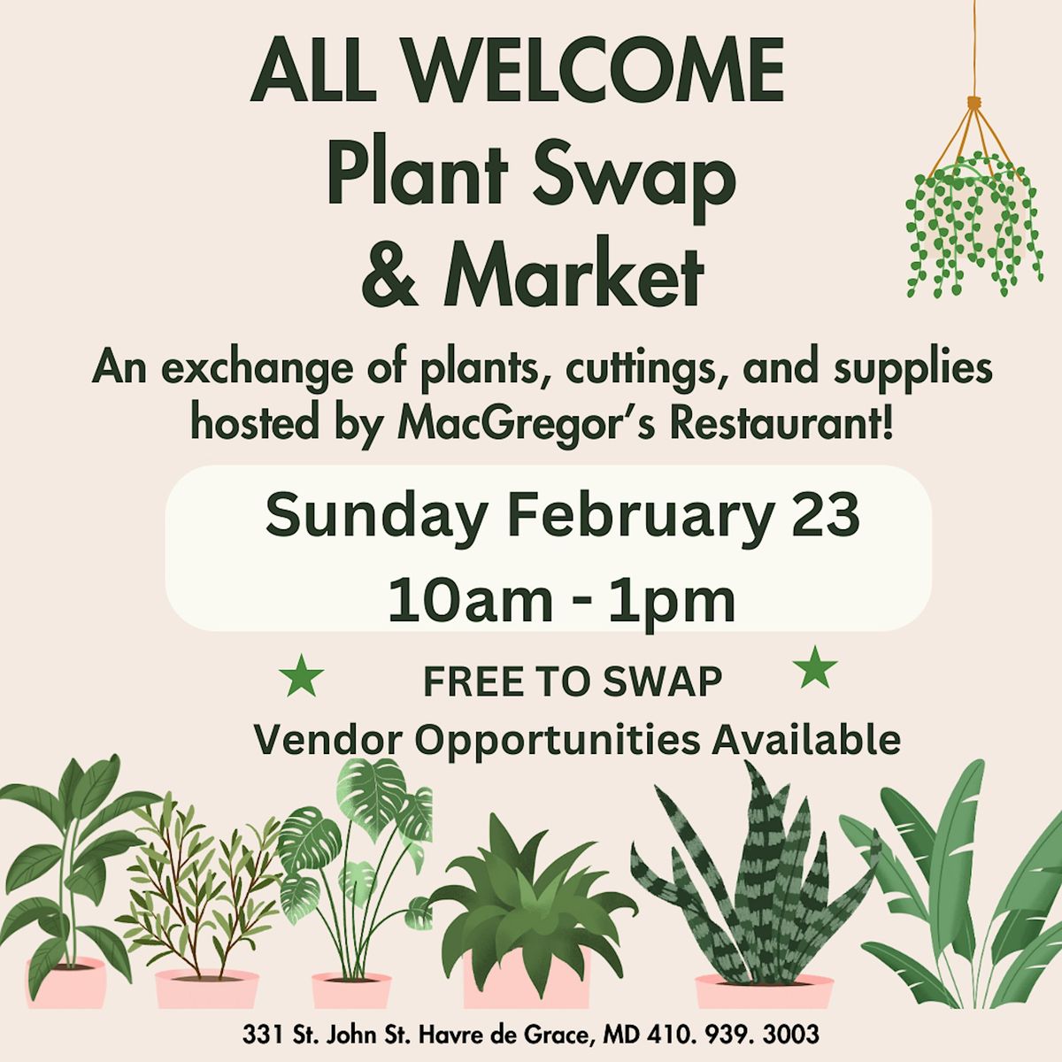 Havre de Grace Plant Swap