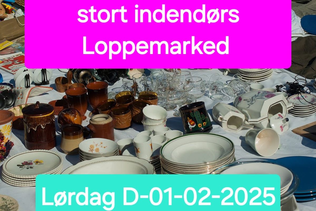 stort indend\u00f8rs Loppemarked 